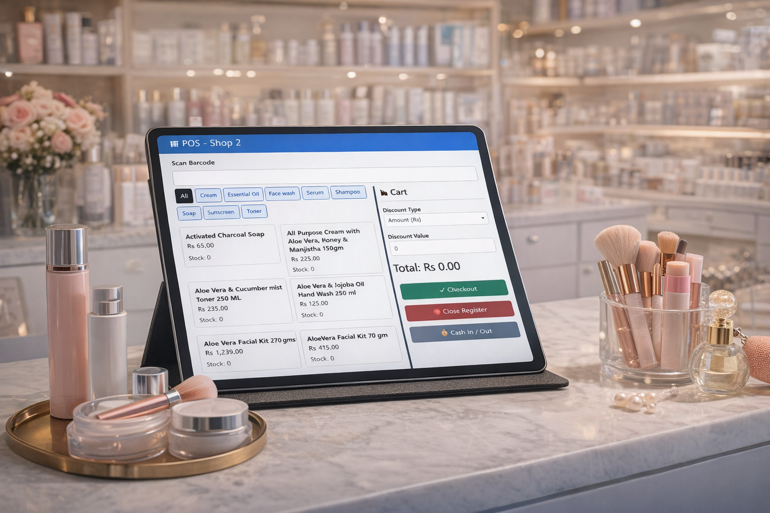 Smartilly POS on Tablet
