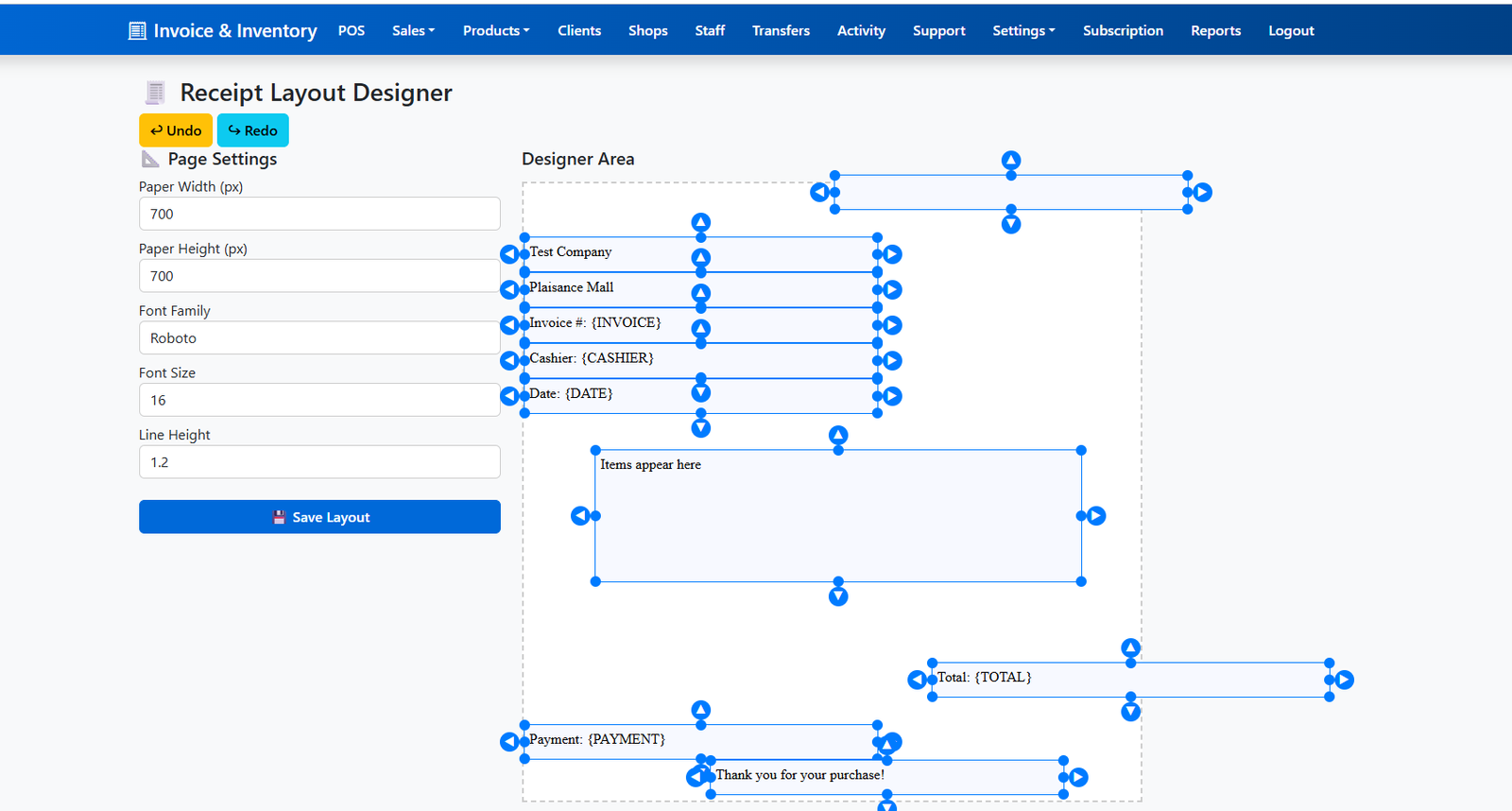 Smartilly POS Screenshot