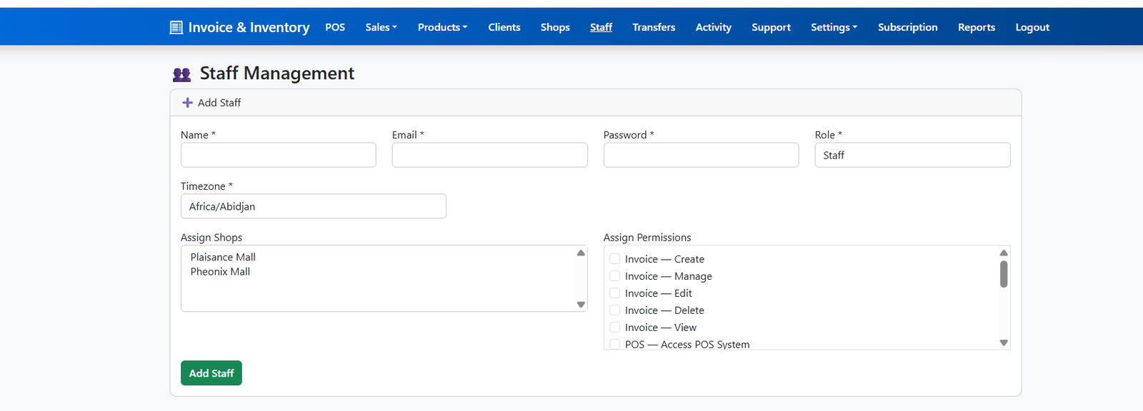 Smartilly POS Screenshot