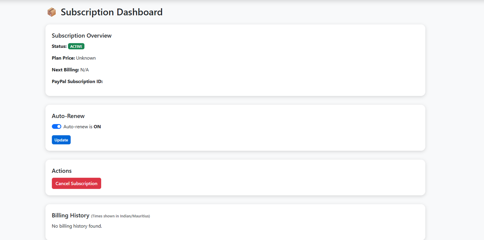 Smartilly POS Screenshot